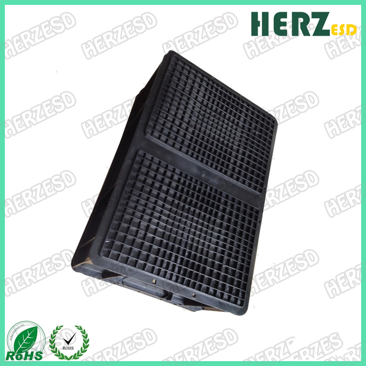 HZ-26423 ESD Circulation Box Conductive bin Antistatic Crate ESD Bin